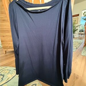Lands' End Navy Blue Long Sleeve Shirt